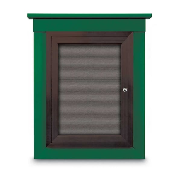Sliding Glass Enclosed Letterboard, 72"x4
